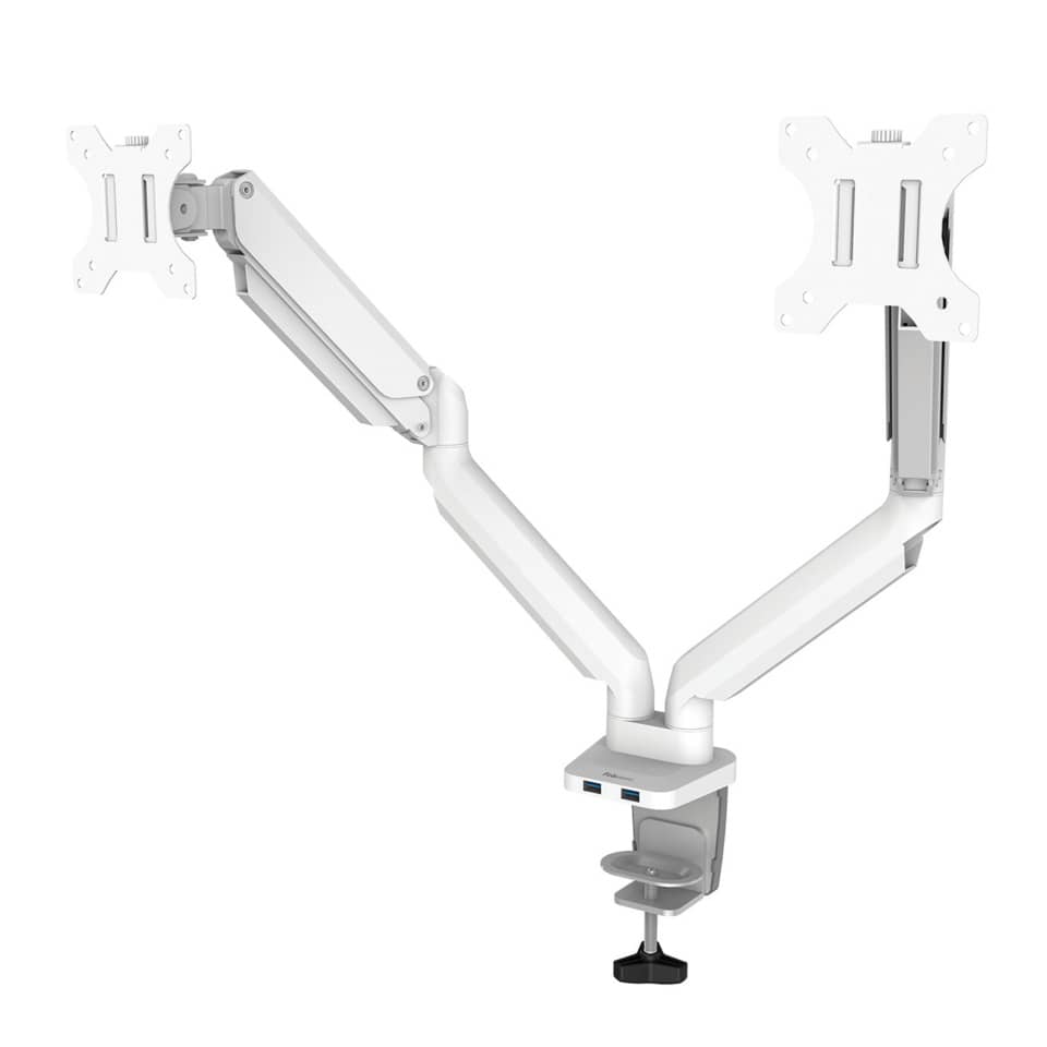 monitorarm, dualarms, einstellbare arm, vesa halterung, schreibtisch halterung