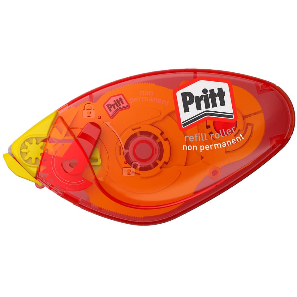 Korrekturspender?, Korrekturband?, Klebstoff?, Korrekturroller, Pritt Refiller
