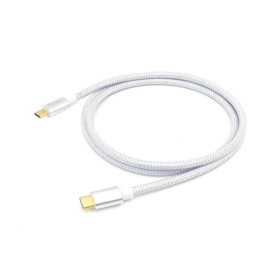 USB-C kabel, Ladekabel, Geflochten, Type-C, Kabel