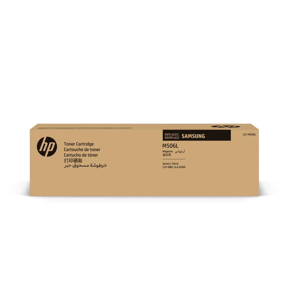 Tonerpatrone, HP-Verpackung, Magenta, Laserdrucker, Brauchware