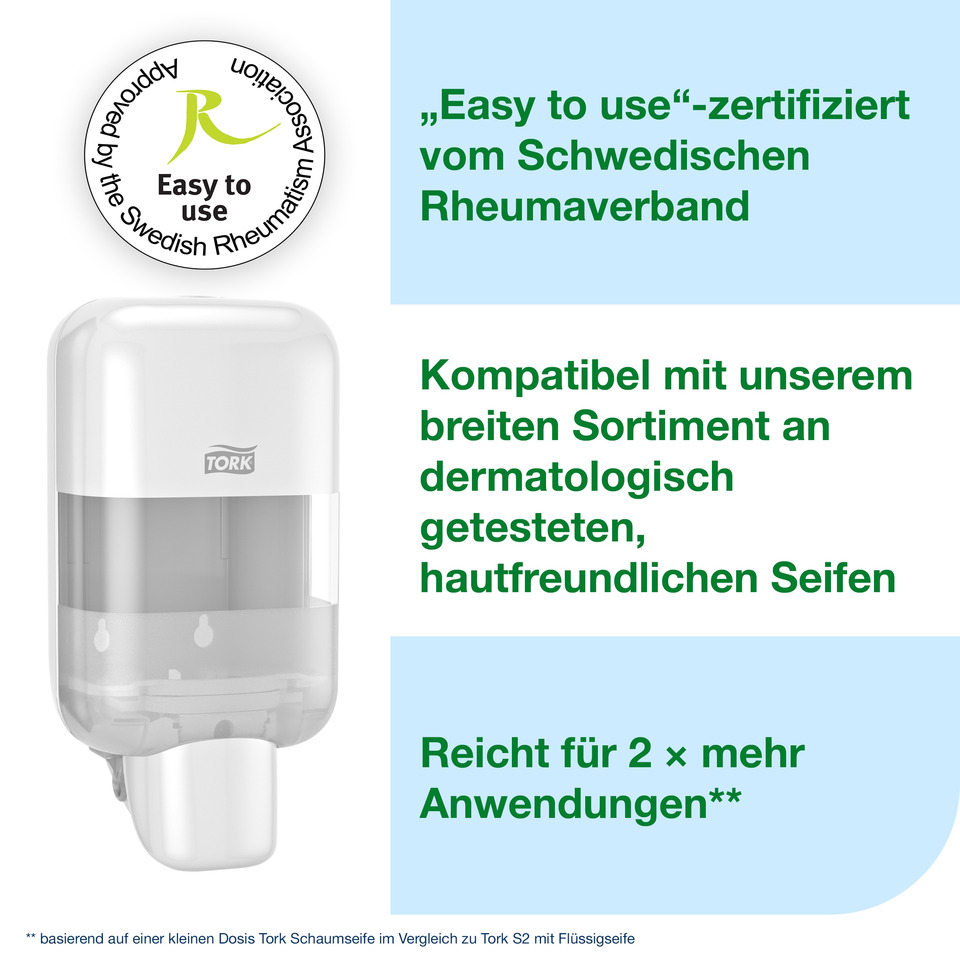 Seifenspender, Wandspender, Handhygiene, Kunststoff, White/Transparent