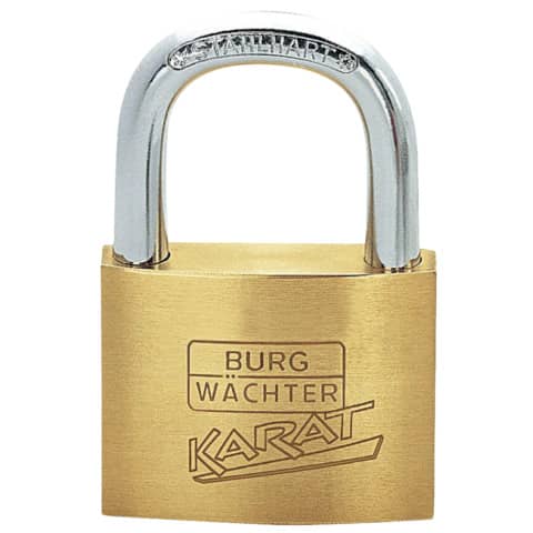 Vorhangschloss Karat, 6mm, Messing BURG-WÄCHTER 217 40