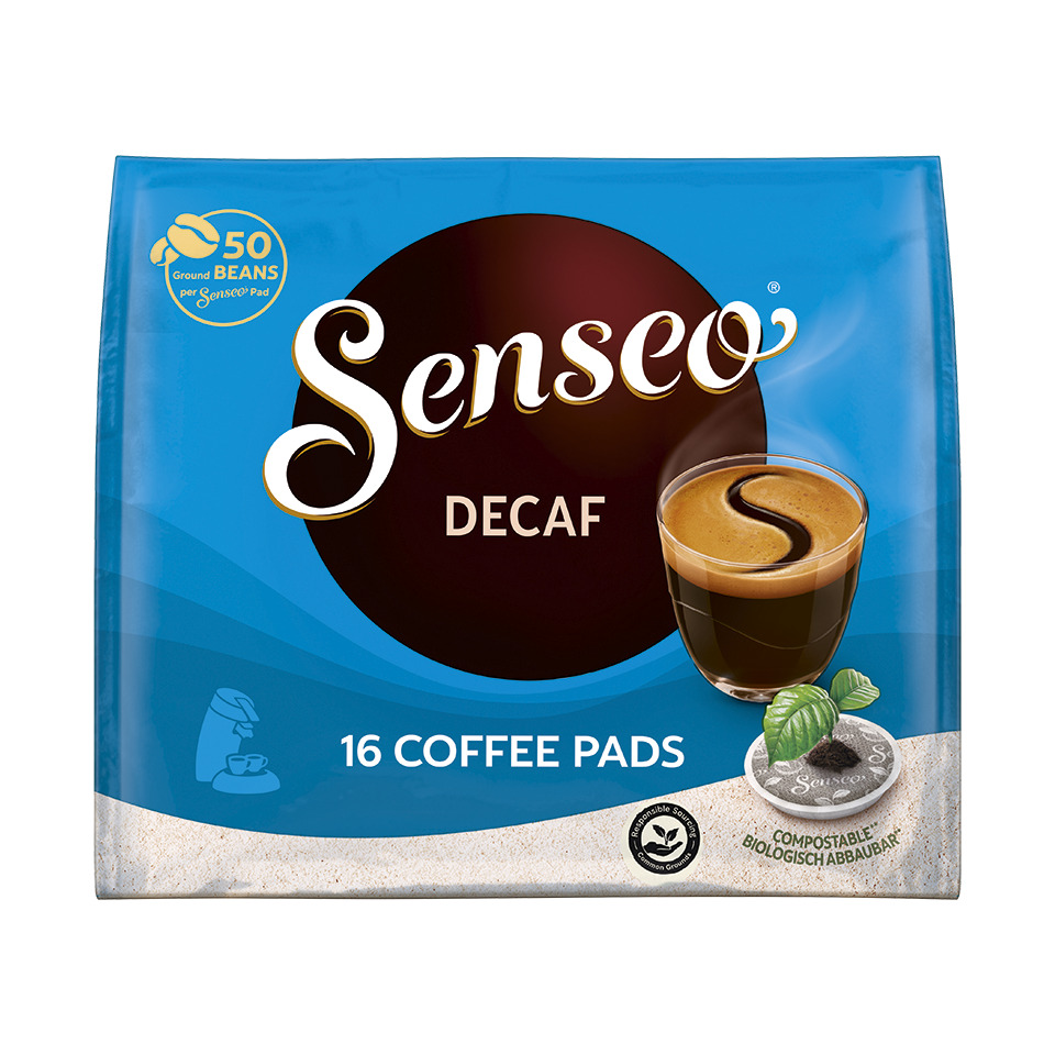 Decaf, Kaffeepads, Senseo, Blaues Pack, 16 Pads