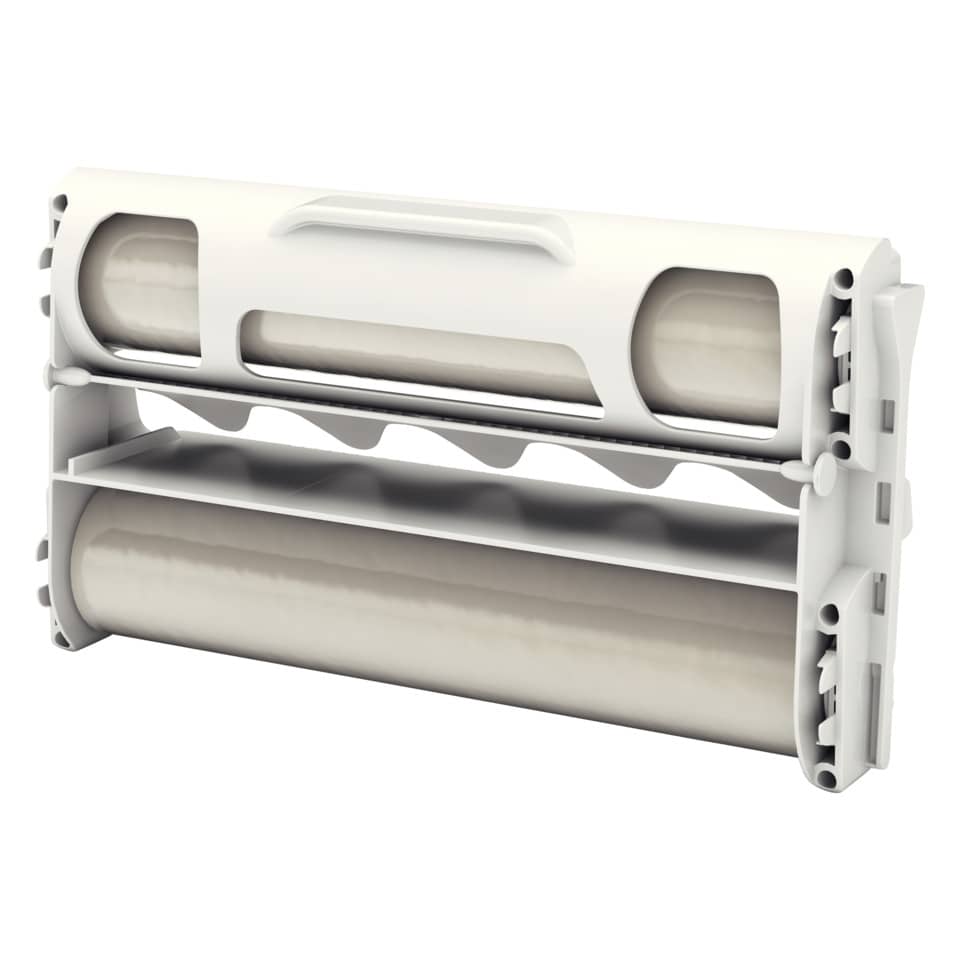 Roller, Kunststoff, Kassette, Vorrichtung, Schneidführung