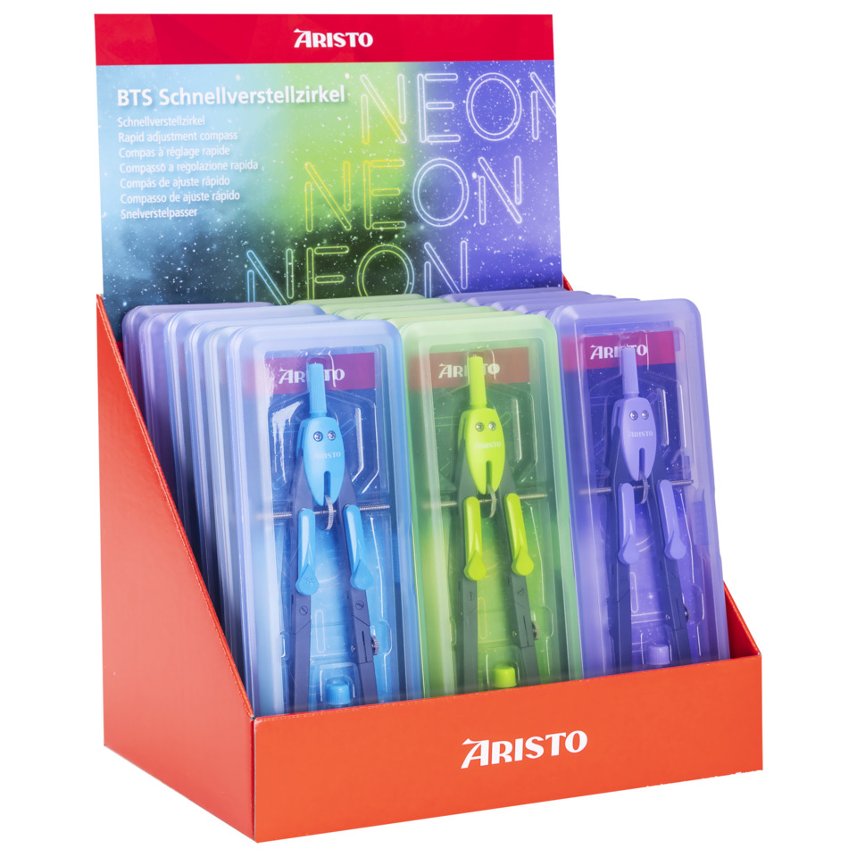 Schnellverstellzirkel BTS neon sortiert ARISTO VD559840
