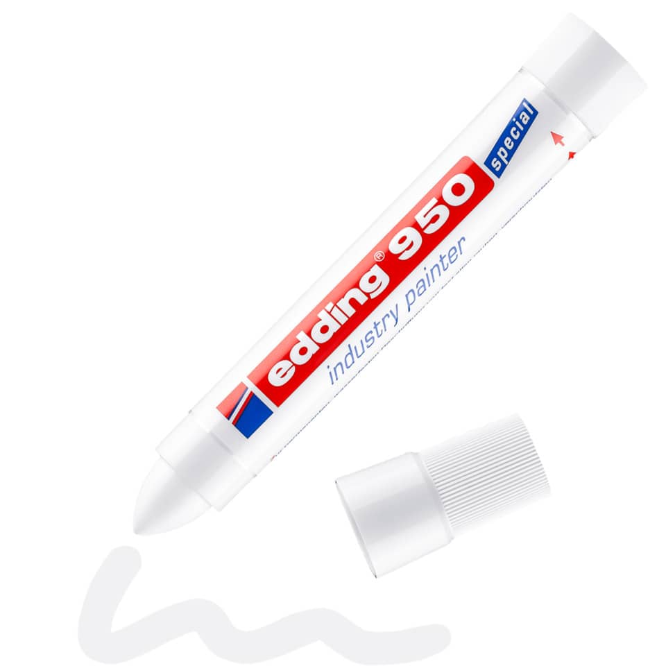 Kunststoffstift, Klebstoffstift, Korrekturstift, Industrie-Marker, weiss
