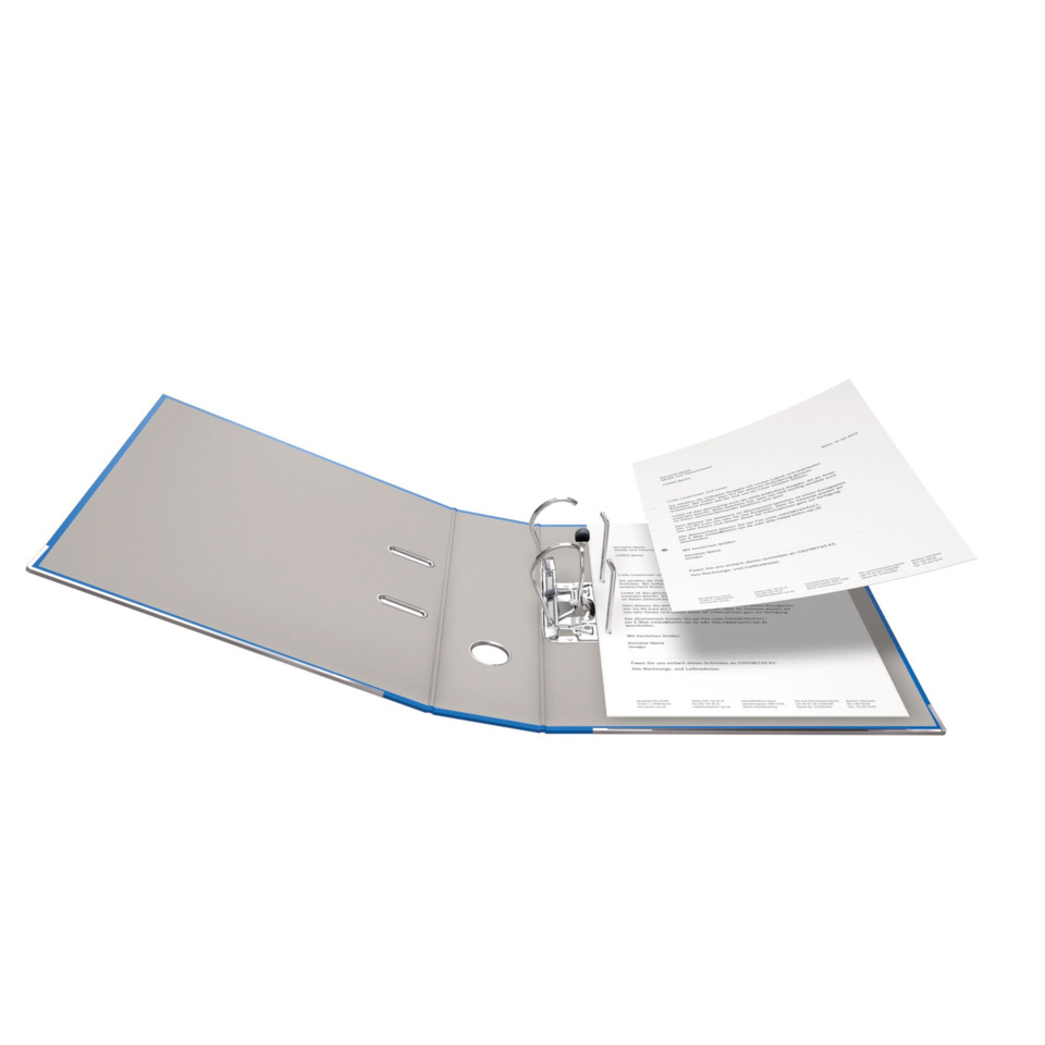 aktenordner, ordner, ringbuch, dokumentenordner, blau