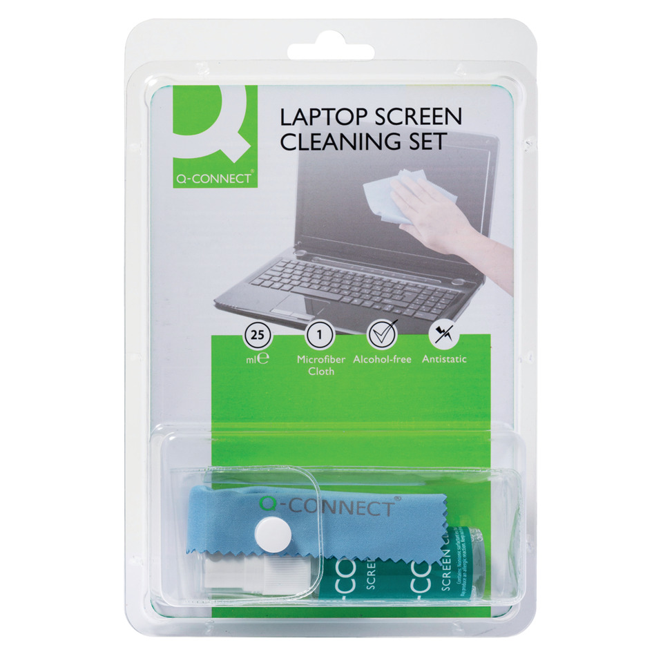 Laptopreinigungsset, Bildschirmreiniger, Mikrofaser-Tuch, Alkoholfrei, Antistatisch