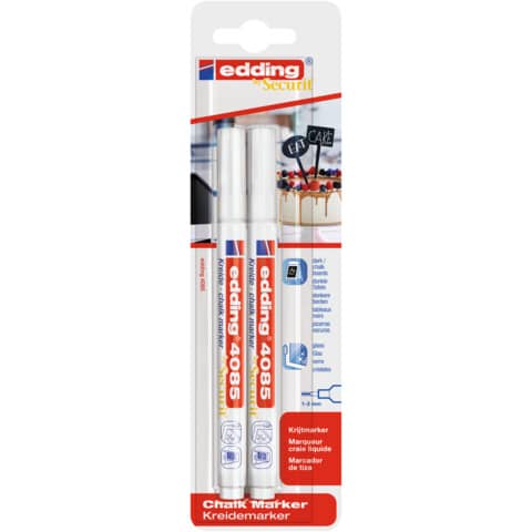 Kreidemarker 4085, 1-2mm, weiß EDDING 4085-2-1049