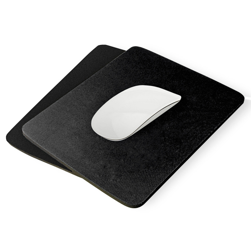 Maßband, Mousepad, Schwarz, Große Oberfläche, weiße Maus
