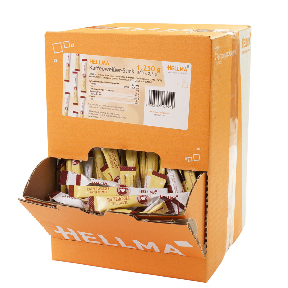 Kaffeeweißestick, Kaffee-Creme, Sacheverpackung, Einzelportion, Teebeutel-ähnlich