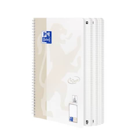 Collegeblock Touch, A4+, 80 Blatt, punktkariert, grünblau OXFORD 400132395