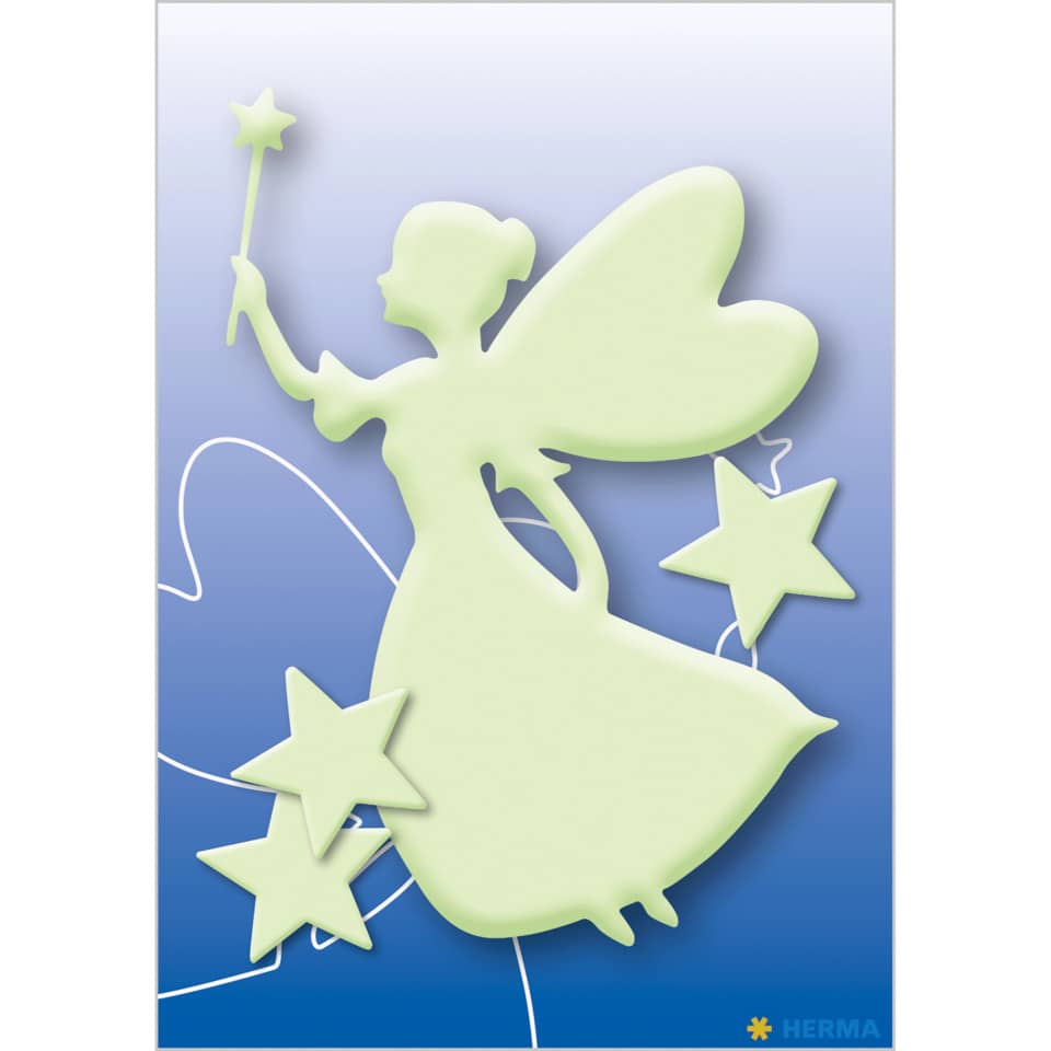 Feenstab, Glitzerstern, Wanddeko, Silhouette, Hinweis: Hermes?