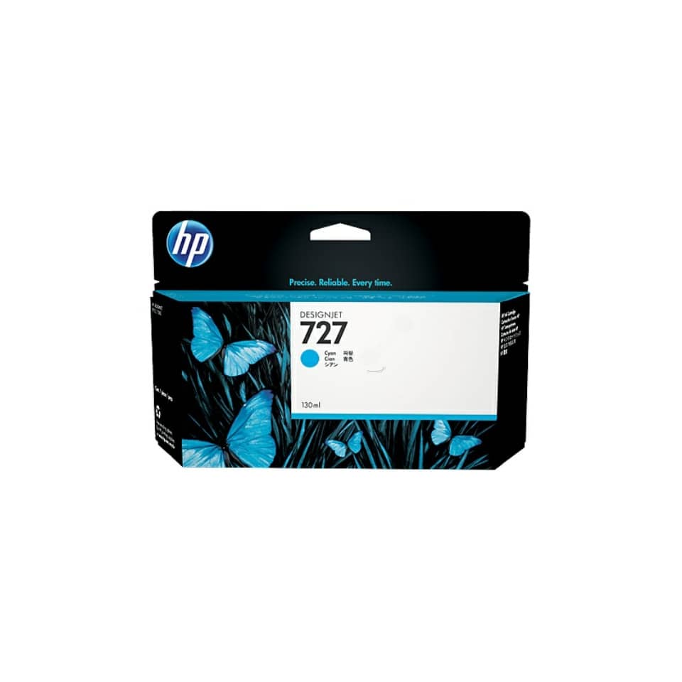 Tintenpatrone, DesignJet 727, Cyan, 130 ml, HP