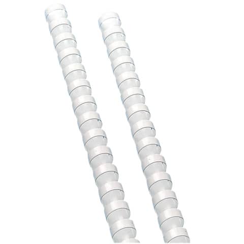 Spiralbinderücken, Ø12mm, 21 Ringe, 100 Stück, weiß Q-CONNECT KF24023