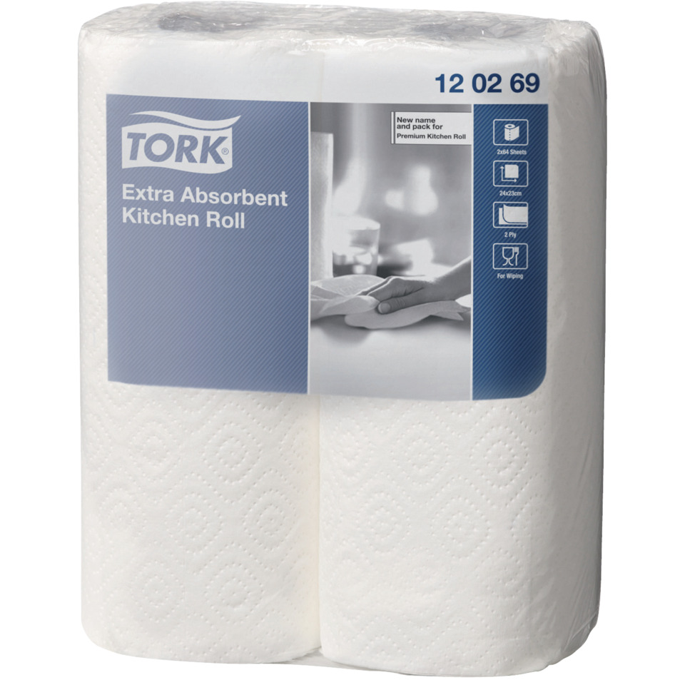 Küchenrolle, Extra absorbent, 2-lag, Papiertücher, Rolle