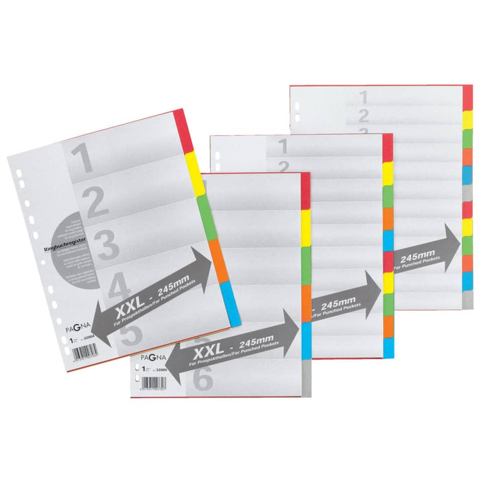 Mappen, Aktenführung, Punktech-schräg?, Indexstreifen, Mehrfarbig