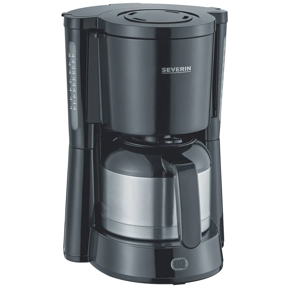 Kaffeemaschine, Filterkaffee, Glaskanne, Edelstahl, Kaffeeweißerkennung
