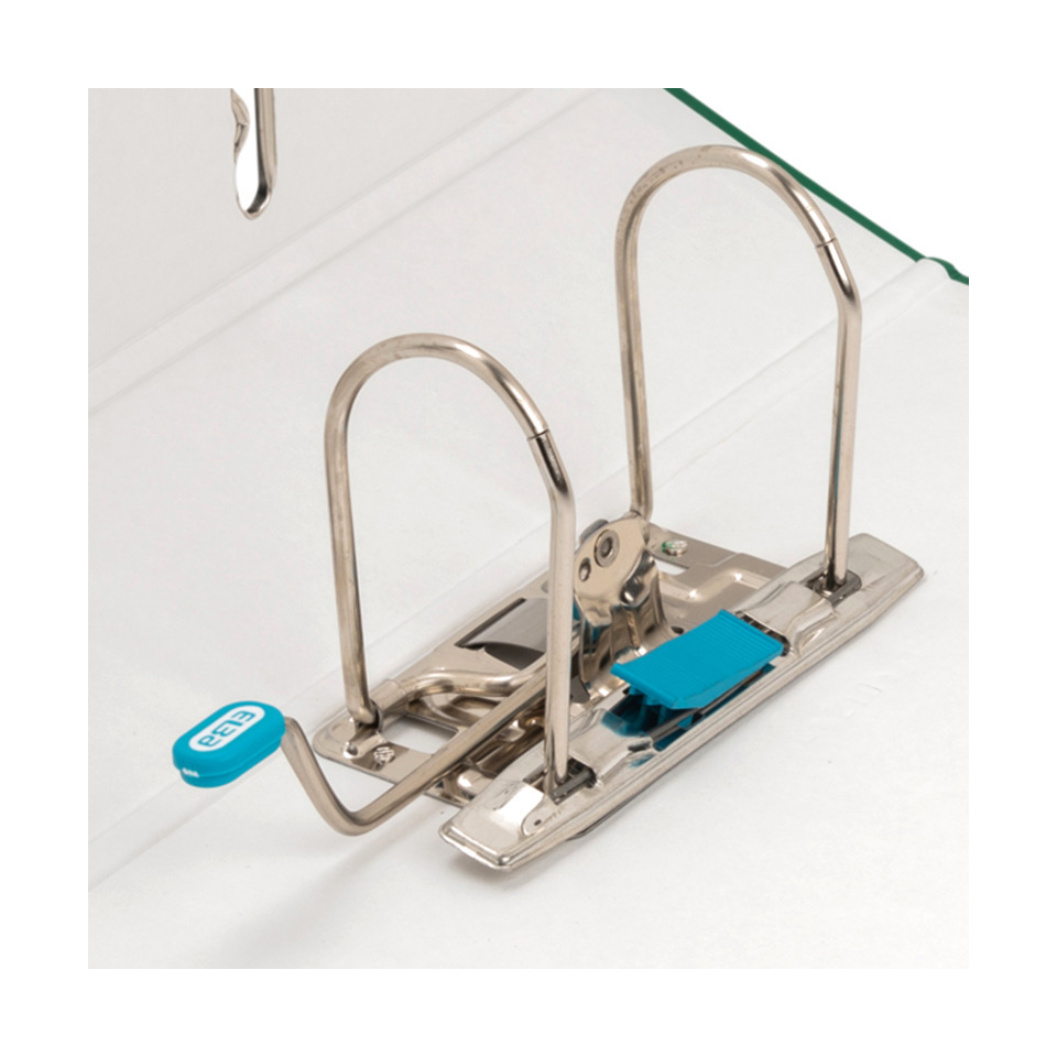 Ski-/Wandhalter, Bandhalter, Ski-Din-Bezug, metal, blau
