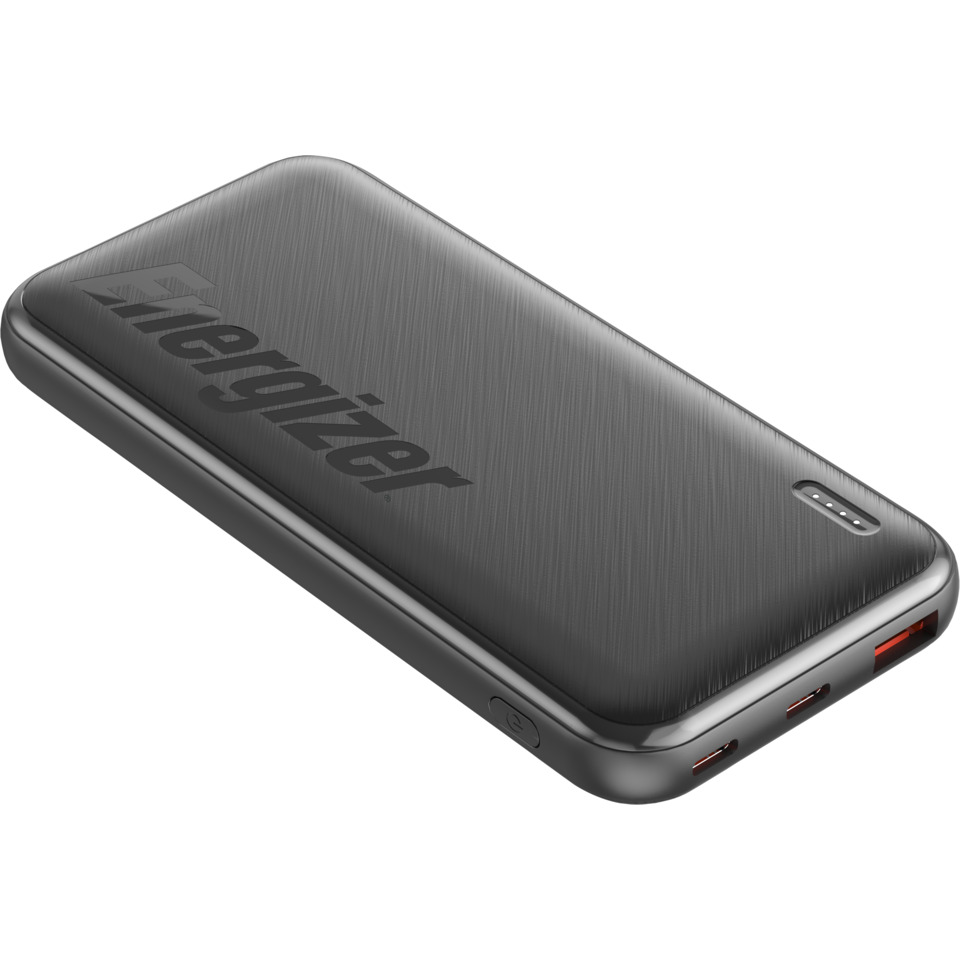 Powerbank, Brushed metal, Portable charger, USB-C, Slim design