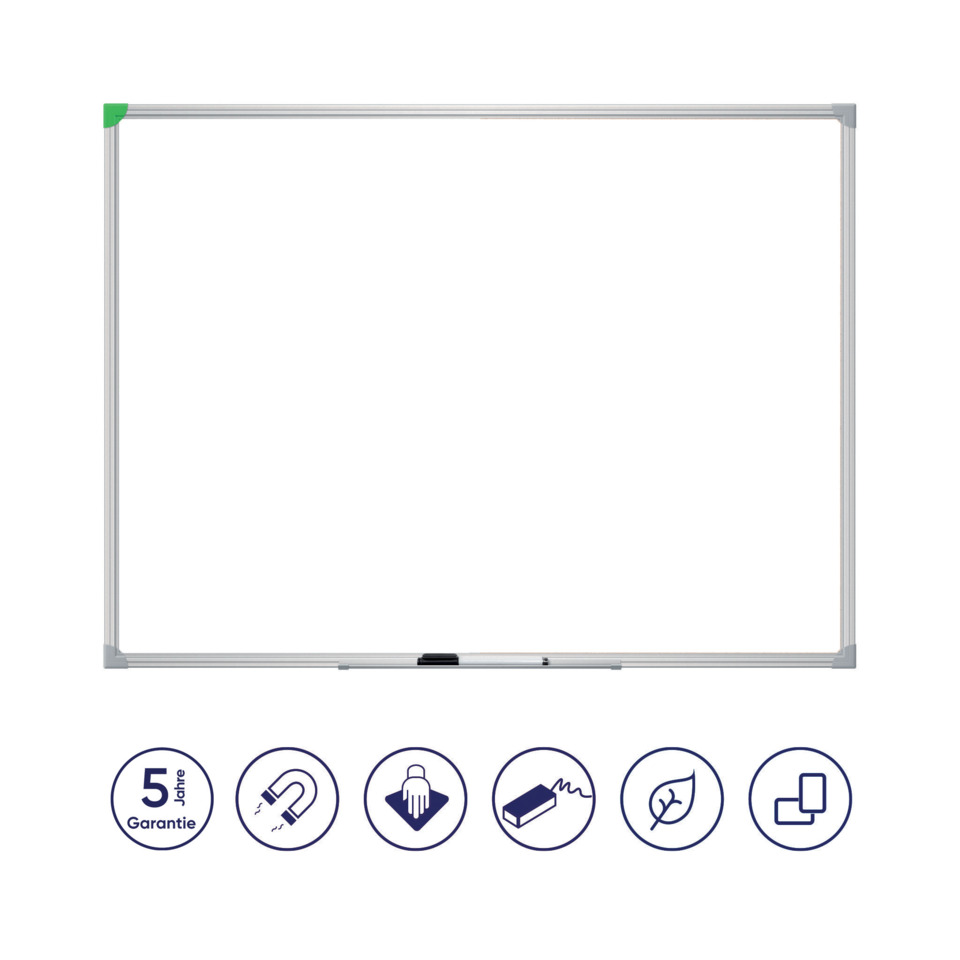 whiteboard, Rahmen, magnetisch, Markerablage, 4-seitige ecken