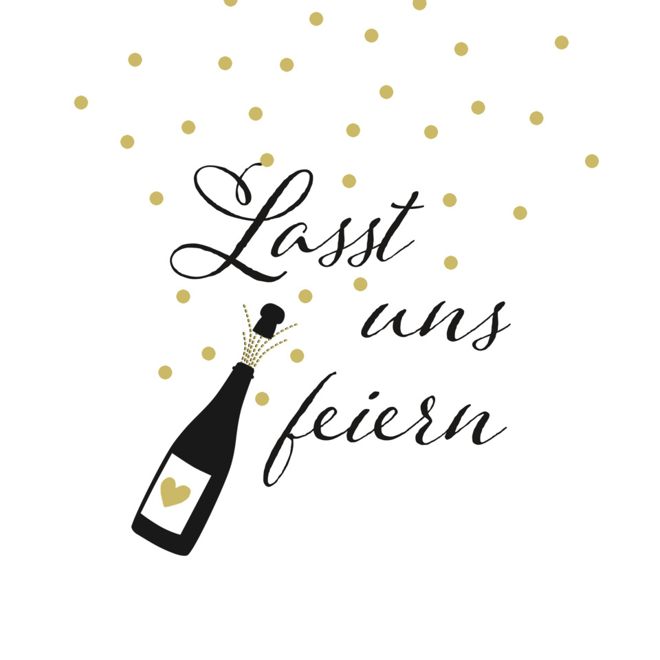 Flasche, Sektflasche, Feier, Konfetti, Herz