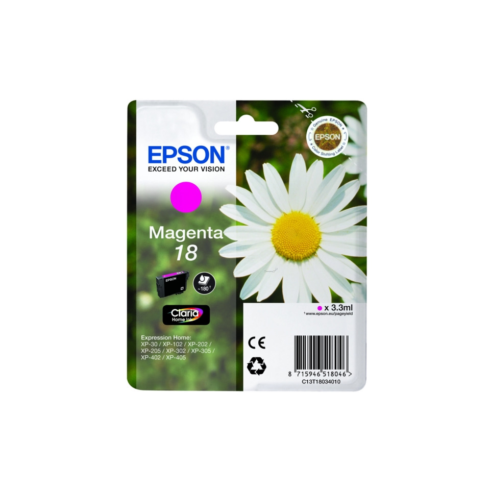 Tintenpatrone, Magenta, 18 ml, Epson, Claria