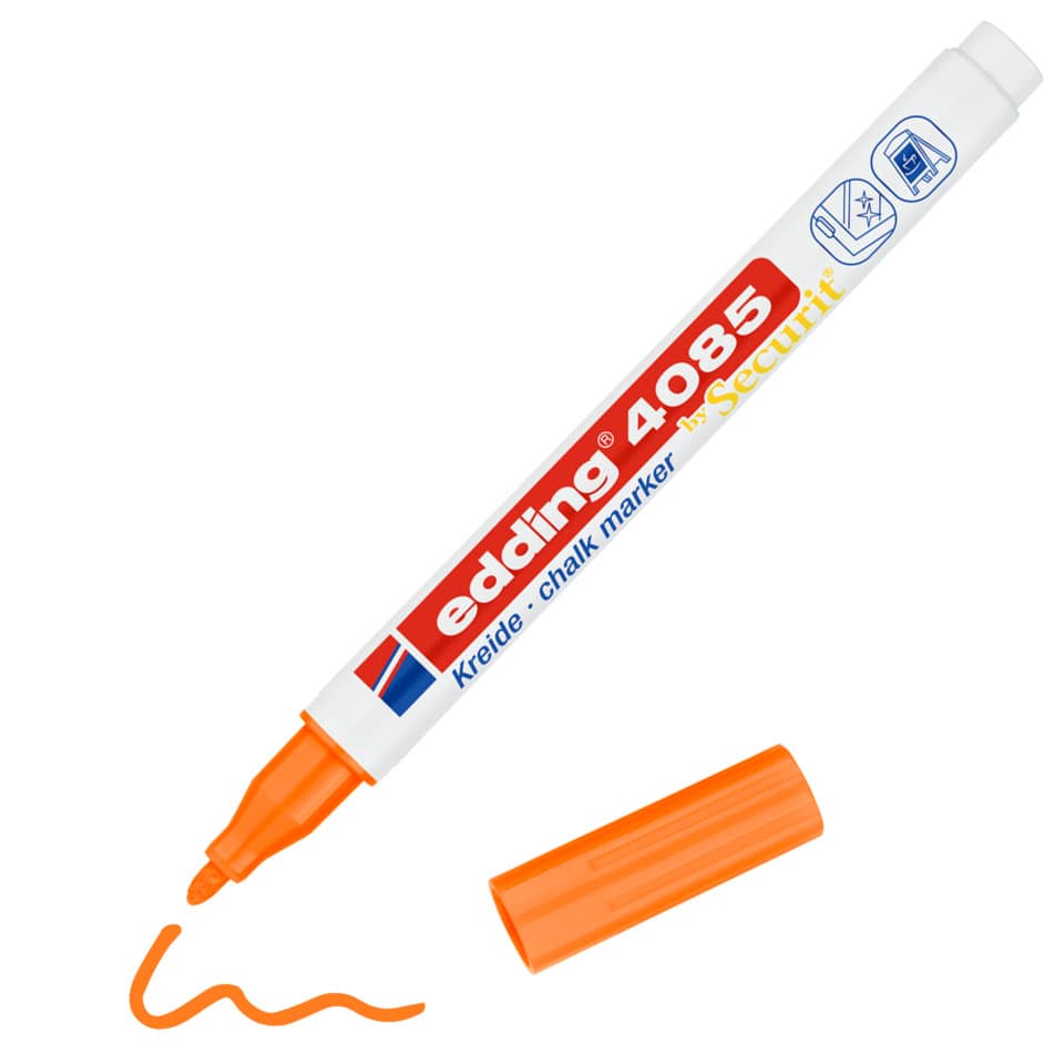Kreide-Markierpen, Wasserlöslicher Marker, Orange Marker, Chalk Marker, Markierstift
