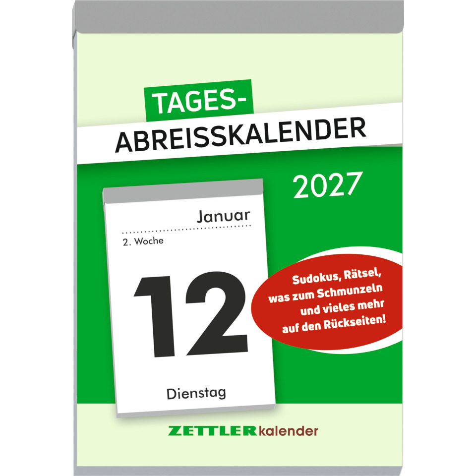Kalender, Tageskalender, Januar, Dienstag, Zettler Kalender