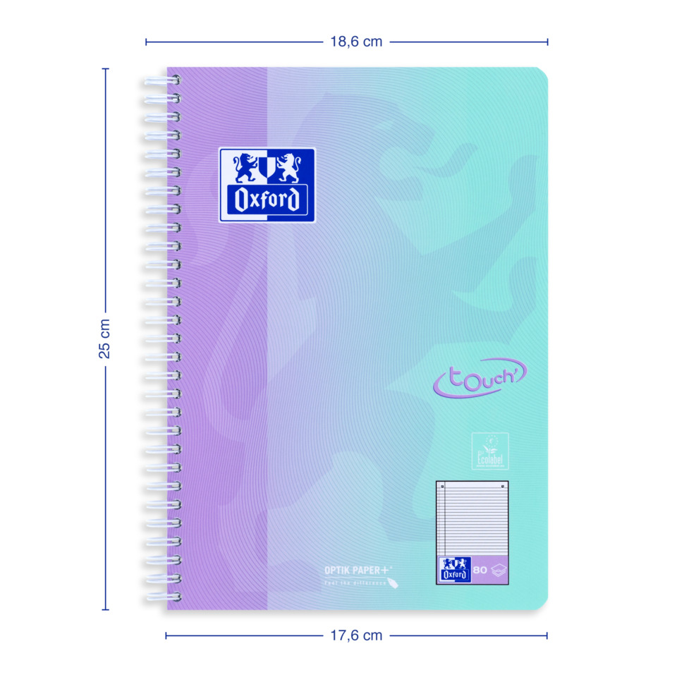Notizbuch, Spiralblock, Oxford, Aquarell, Softcover