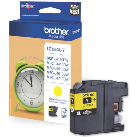 Inkjetpatrone, 1.200 Seiten, yellow BROTHER LC125XLY