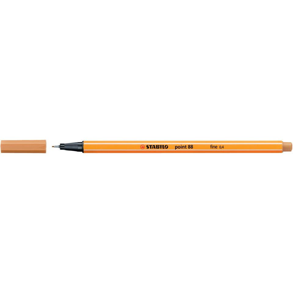 Filzstift, Marker, orange, Feinspitze, Stabilo