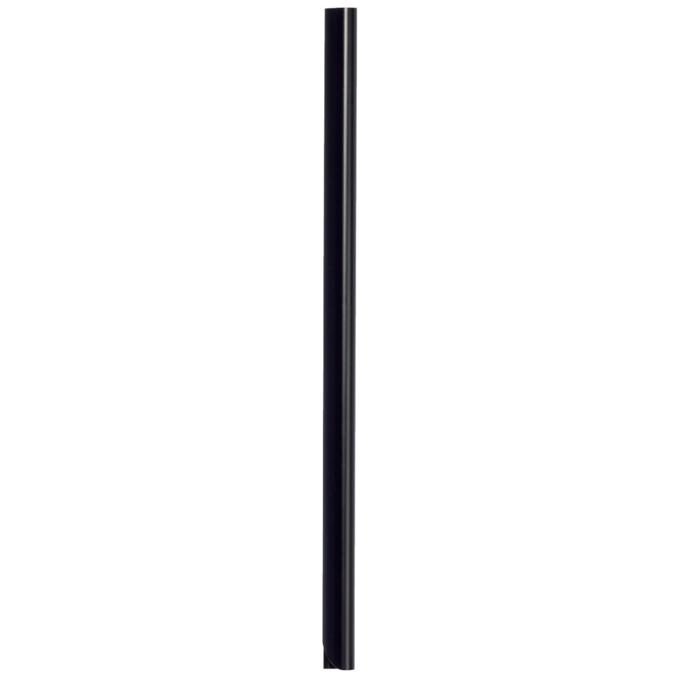 Stirrer, Strohhalm, Metall, schwarz, gerade
