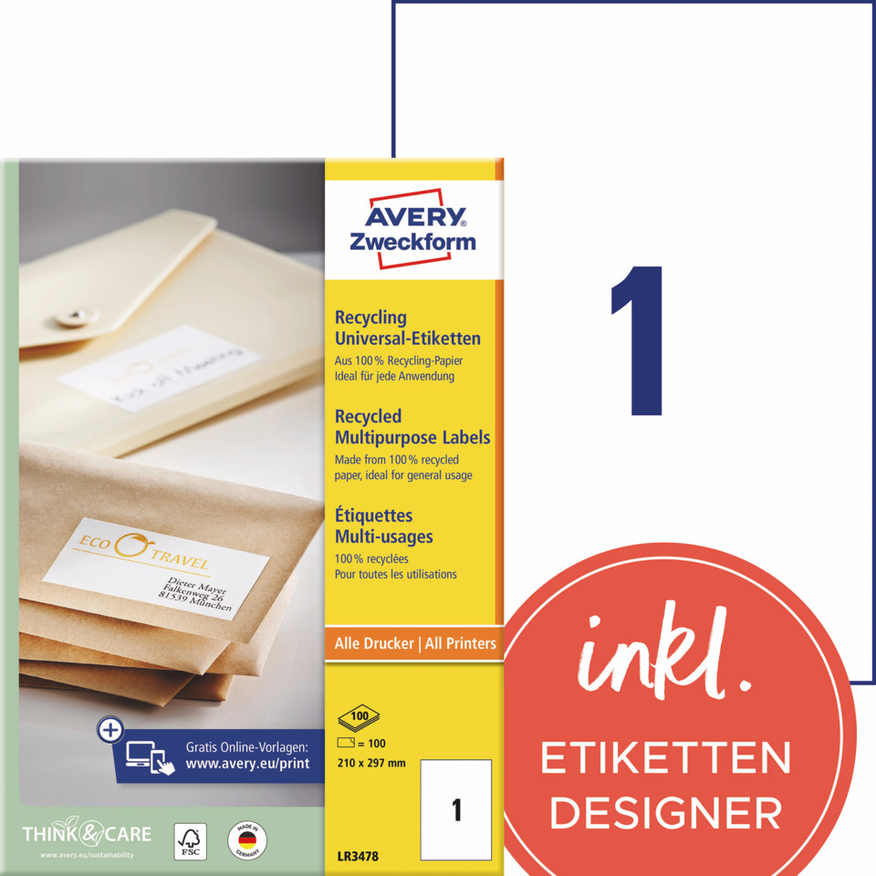 etiketten, recycling, multipurpose, papier, verpackung