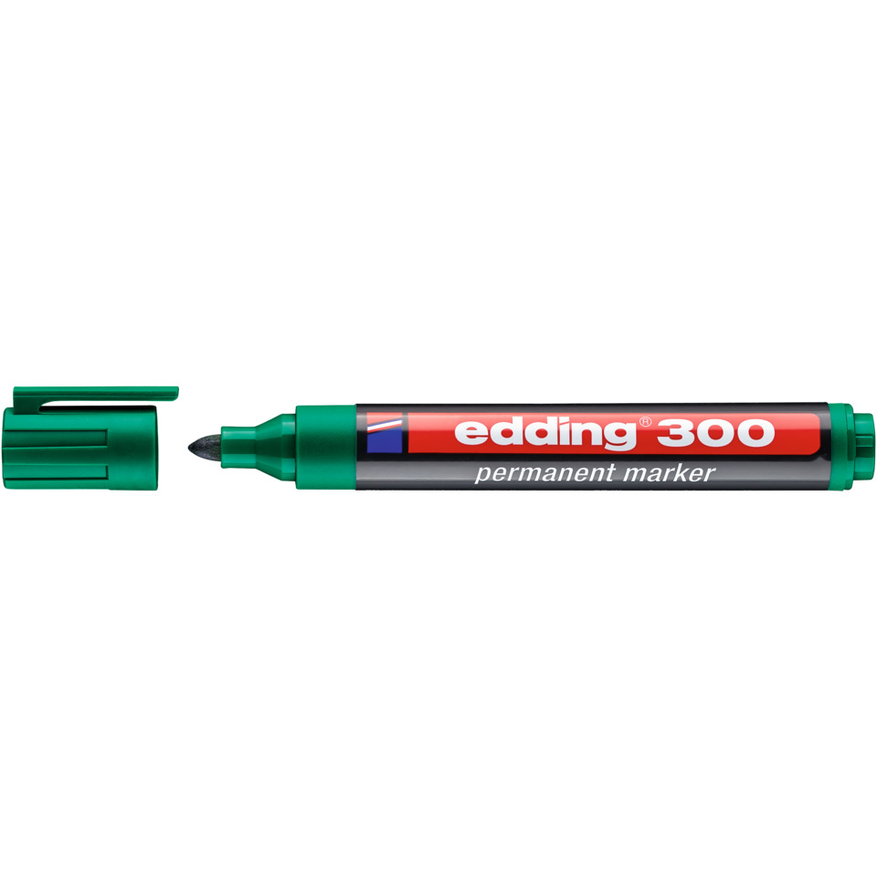 Permanent marker, Edding 300, Grüner Marker, Keilspitze, Marker pen, Permanentmarker, Grün, Filzstift, Markerpen, Edding 300