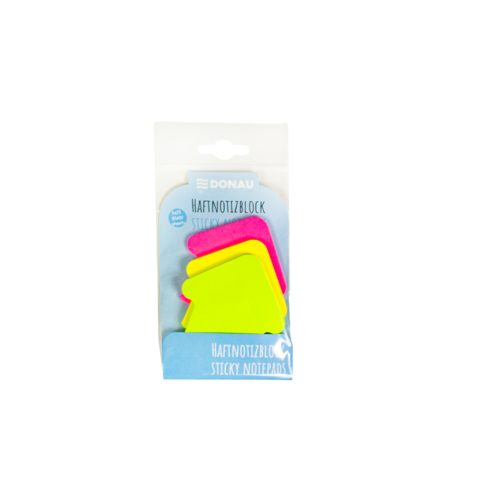 Notizblock-Sticker, Post-it-Block, Neon-Farben, Selbstklebend, Sticky Notes