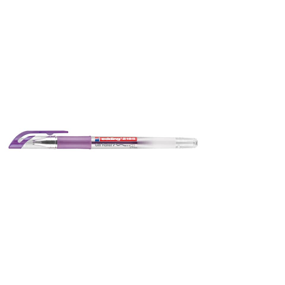 Gelroller, Kugelschreiber, Violett, Transparenter Körper, Clip