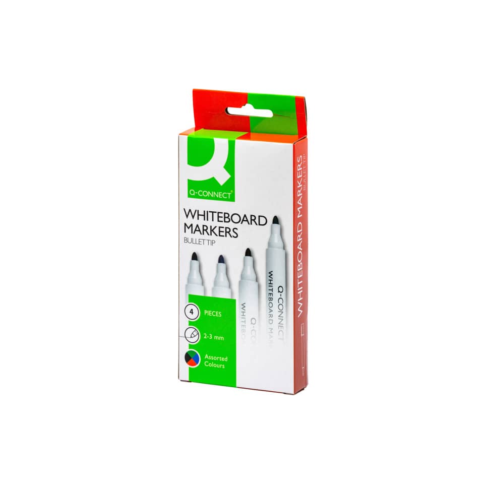 Whiteboard-Marker, Verschiedene Farben, 4 Stück, Feiner Filzstift, 2-3 mm
