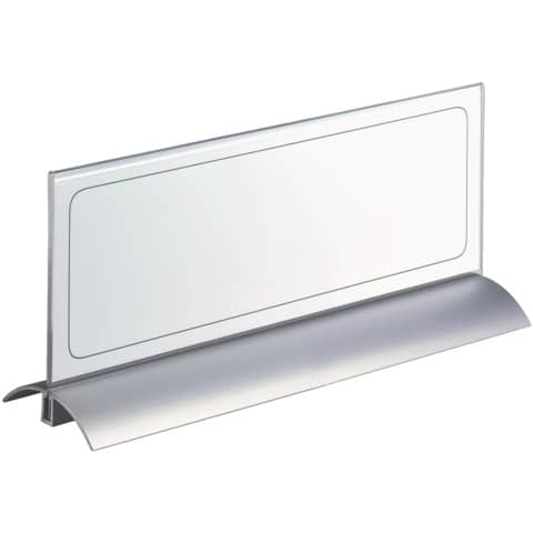 Tischnamensschild Desk Presenter de Luxe, 105x297mm, 2 Stück, transparent DURABLE 8203 19