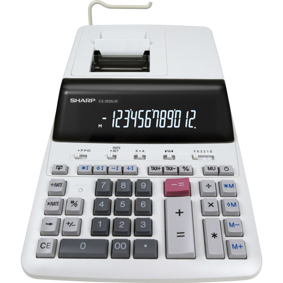 Taschenrechner, Desktop-Rechner, Schwarz-Weiß-Display, Tastatur, Kassensystem