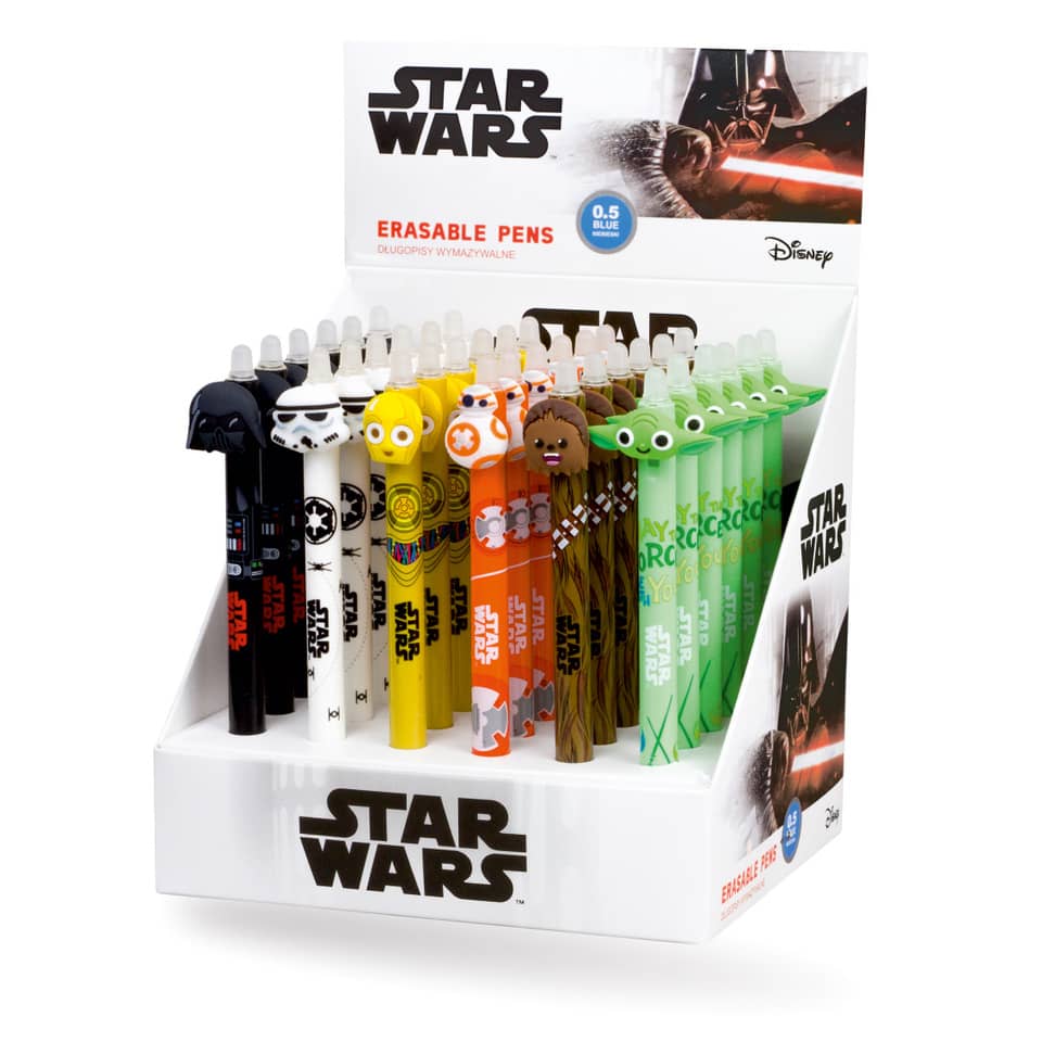 Star Wars, Erasable pens, Glitter pens, Colored pens, Darth Vader, Stormtrooper, Disney, 0.5 blue ink