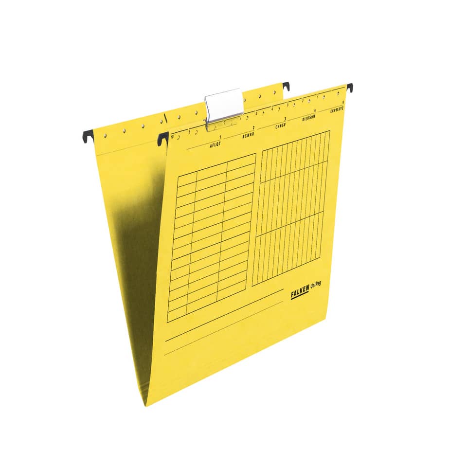 Dateiablage, Hängeregister, Ablageordner, Archivierung, Gelb