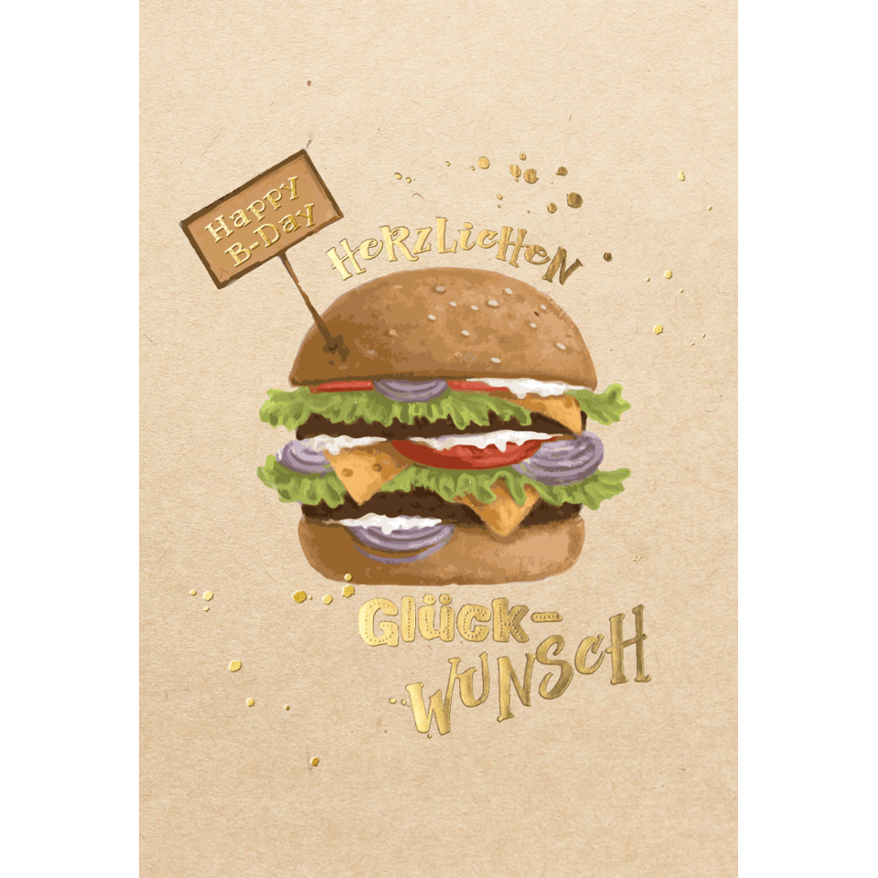 hamburger, Burger, Zwiebel, Salat, Karte