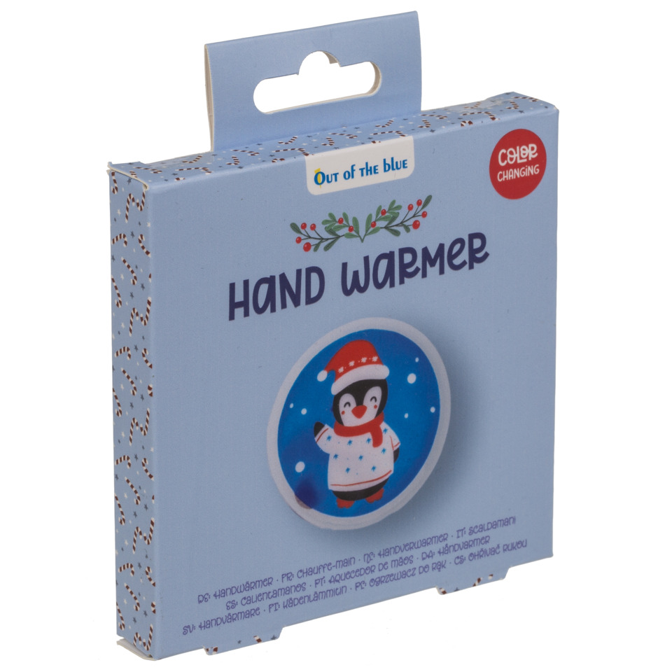 Handwärmer, Farbwechsel, Pinguinmotiv, Weihnachtsmotiv