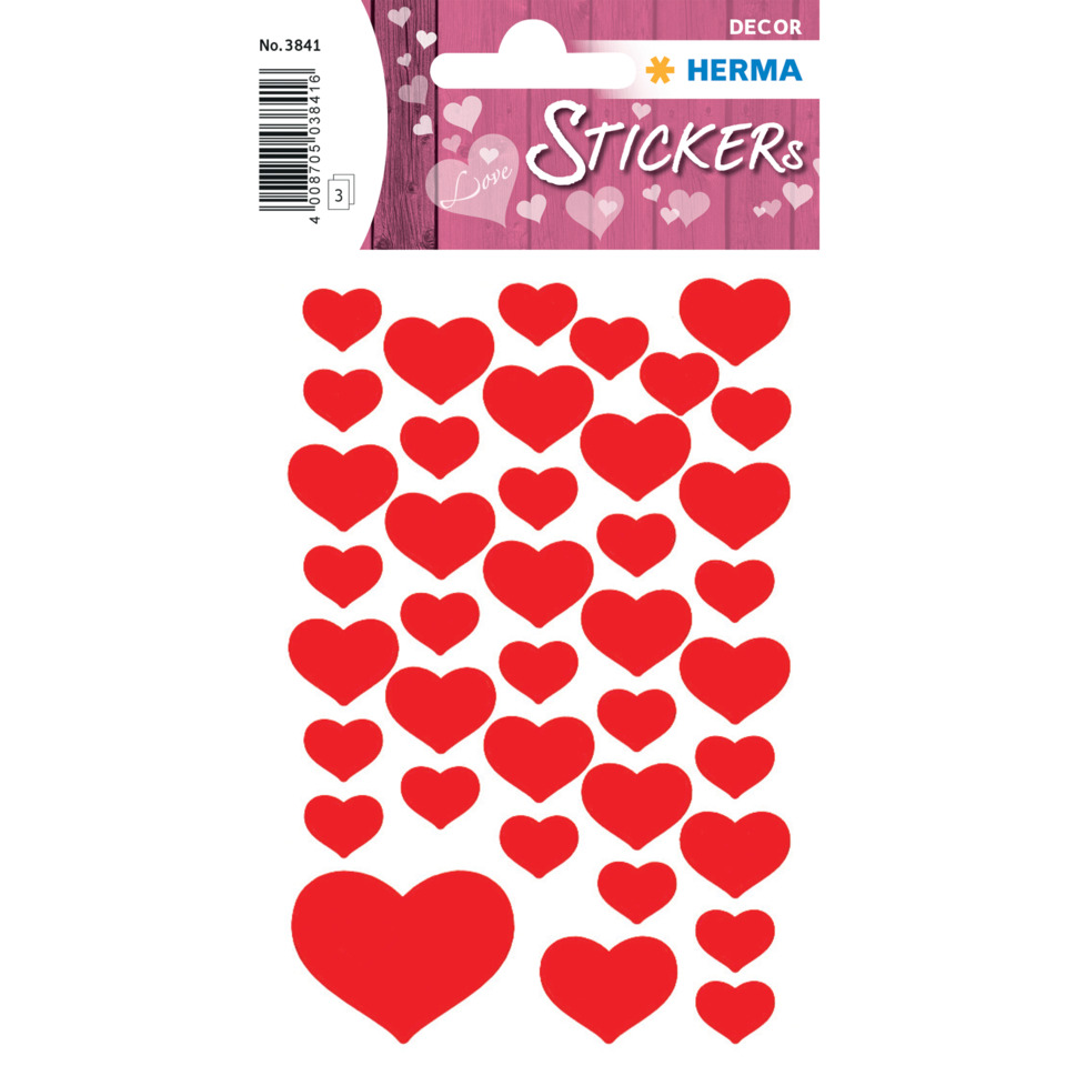 Herzaufkleber, Herzen, Sticker, Dekor, Papieraufkleber
