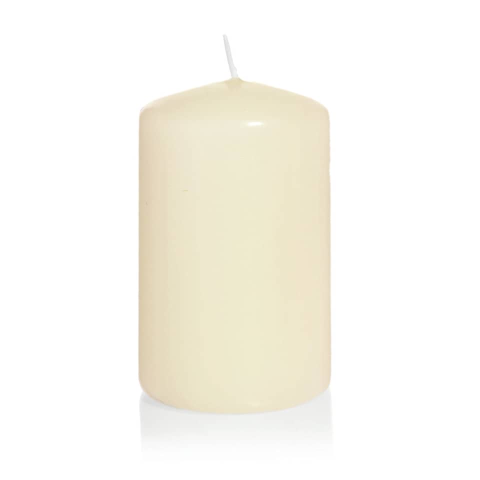 Stumpfer Kerzen, Brenndauer, Beige Kerze, Wachs, Stumpenkerze