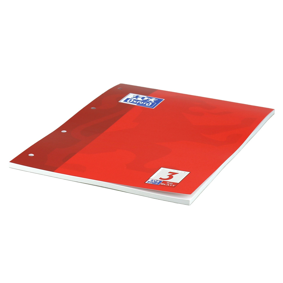Ordnerhefter, Klemmbinder, rot, Drei Rand-Lochung, A4-Blatt