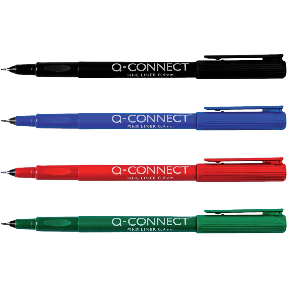 Filzstift, Feine Linierer, 0,4 mm, Feiner Stift, 4 Farben