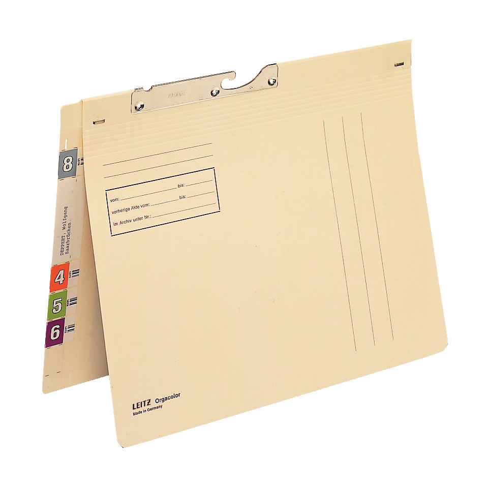 Ordner, Klappmappe, Aktenordner, Hängeregister, Pappe/Plastik
