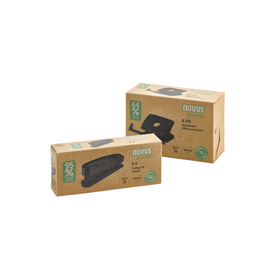 Bürotacker, Heftgerät, Bürobedarf, Metall, Kartonverpackung